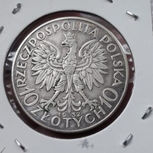 10 złotych 1932 r. bzm. głowa kobiety (2)