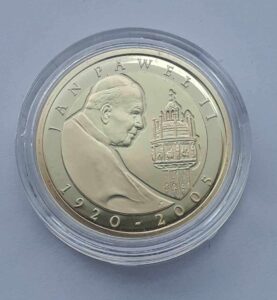 100 zł 2005 r. NBP Jan Paweł II , w kapslu img (2)