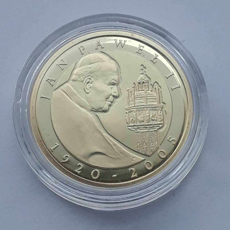100 zł 2005 r. NBP Jan Paweł II , w kapslu img (2)