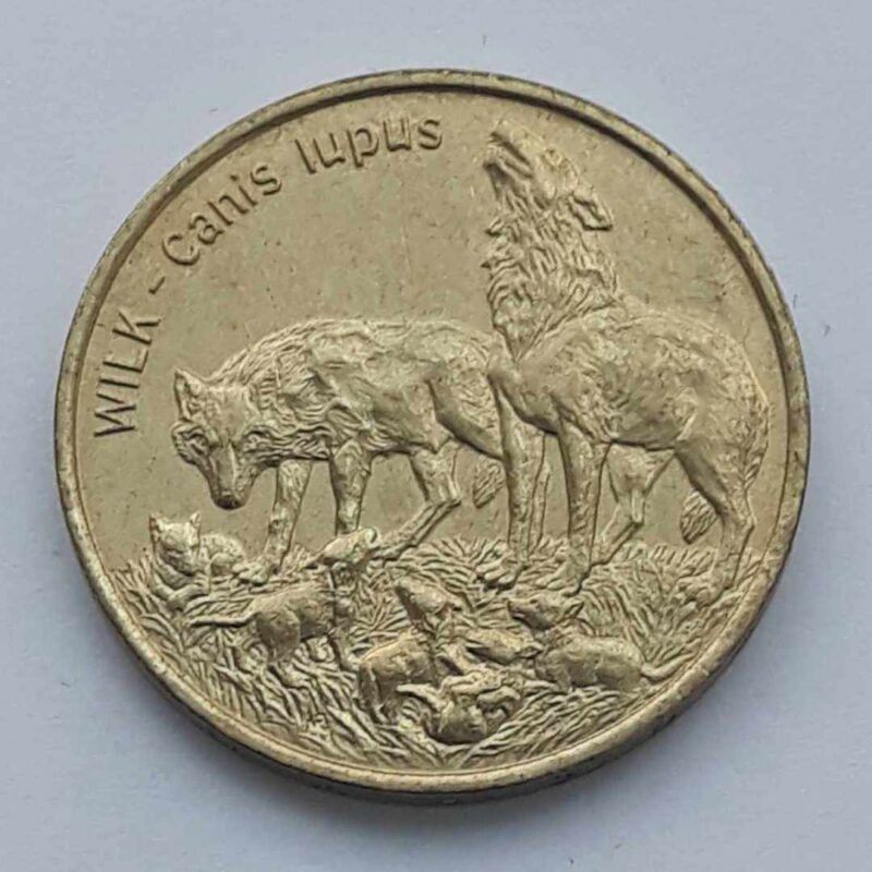 2 zł 1999 r. Wilki, Polska, 2 zł GN st. 1 img (1)