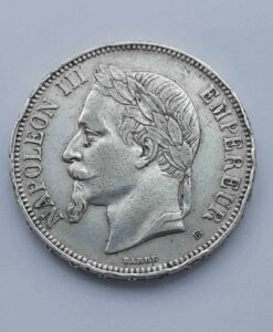 5 franków 1869 r. Francja, Napoleon III 25 r ag900 img (2)