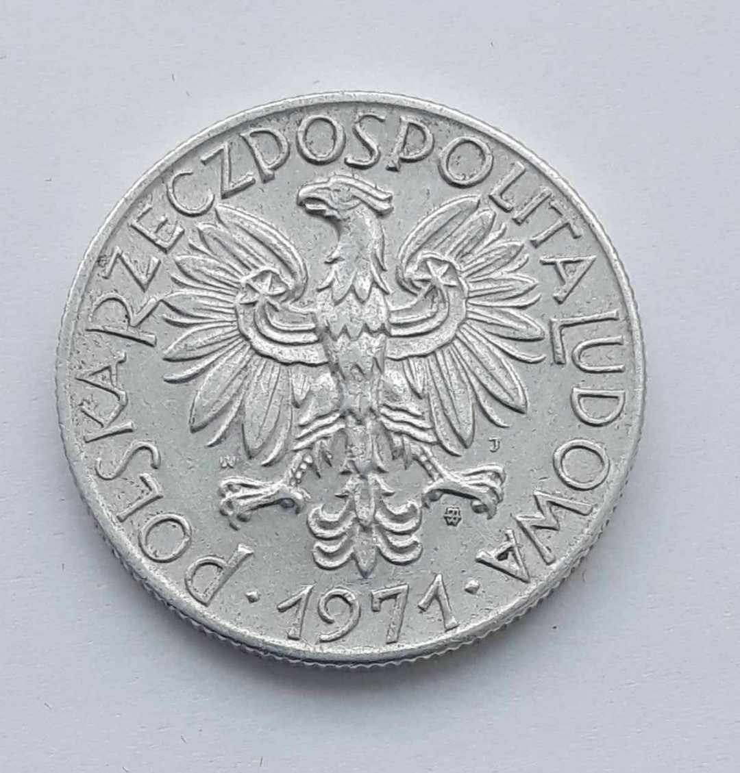 5 złotych 1971 r. Rybak, PRL, Polska, aluminium st. 2 img (1)