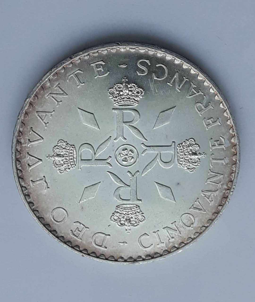 50 franków 1974 r. Monako , Rainer, 30 gr ag900 st.1 img (2)