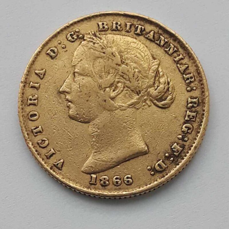 Australia, suweren 1866 r. Victoria, 8 gr Au 917 st. 3 img (1)