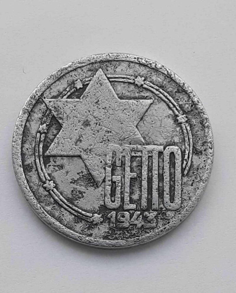 Getto w łodzi 10 marek 1943 r. Polska , aluminium st.3 img (1)