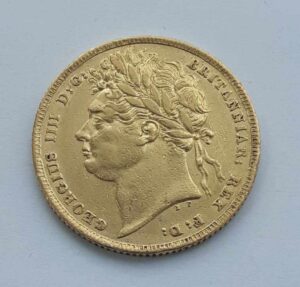 Wielka Brytania , Jerzy IV , suweren 1824 r. 7,98 gr au917 stan 2 img (1)