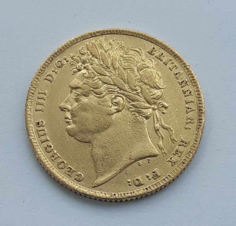 Wielka Brytania , Jerzy IV , suweren 1824 r. 7,98 gr au917 stan 2 img (1)