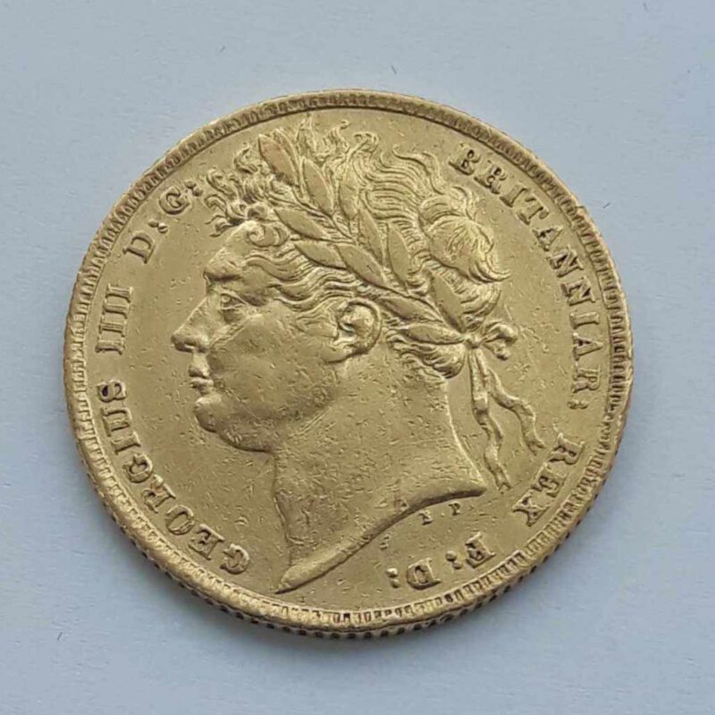 Wielka Brytania , Jerzy IV , suweren 1824 r. 7,98 gr au917 stan 2 img (1)